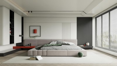 现代卧室3D模型下载